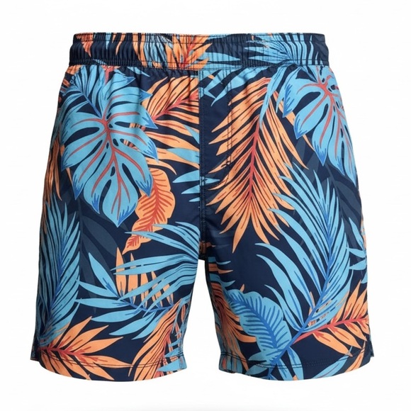 Speedo Other - Speedo Comfort Liner Tropical Leaf Print Men's Swim Shorts Size Medium 32 / 34